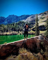 Jordie Lindley spends her free time hiking in Little Cottonwood Canyon in Alta, Utah.